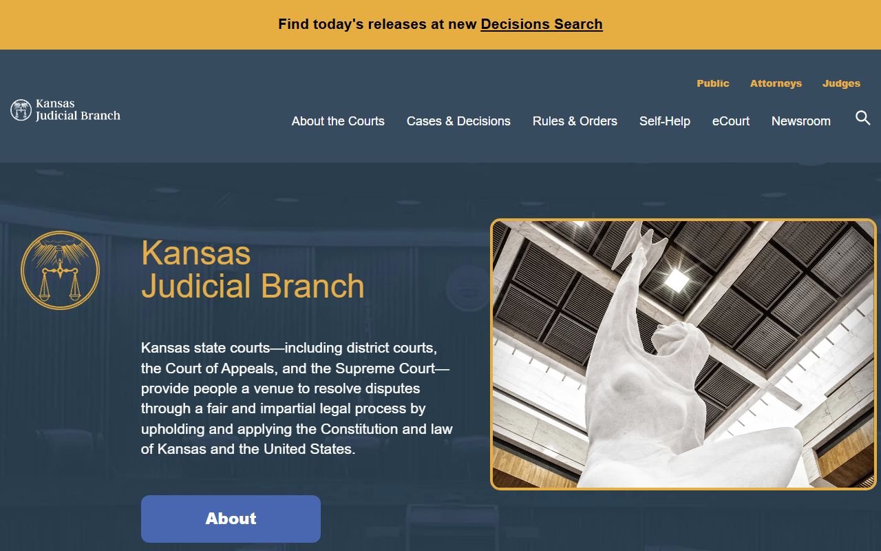 Norton County court records Kansas Judicial Branch search access
