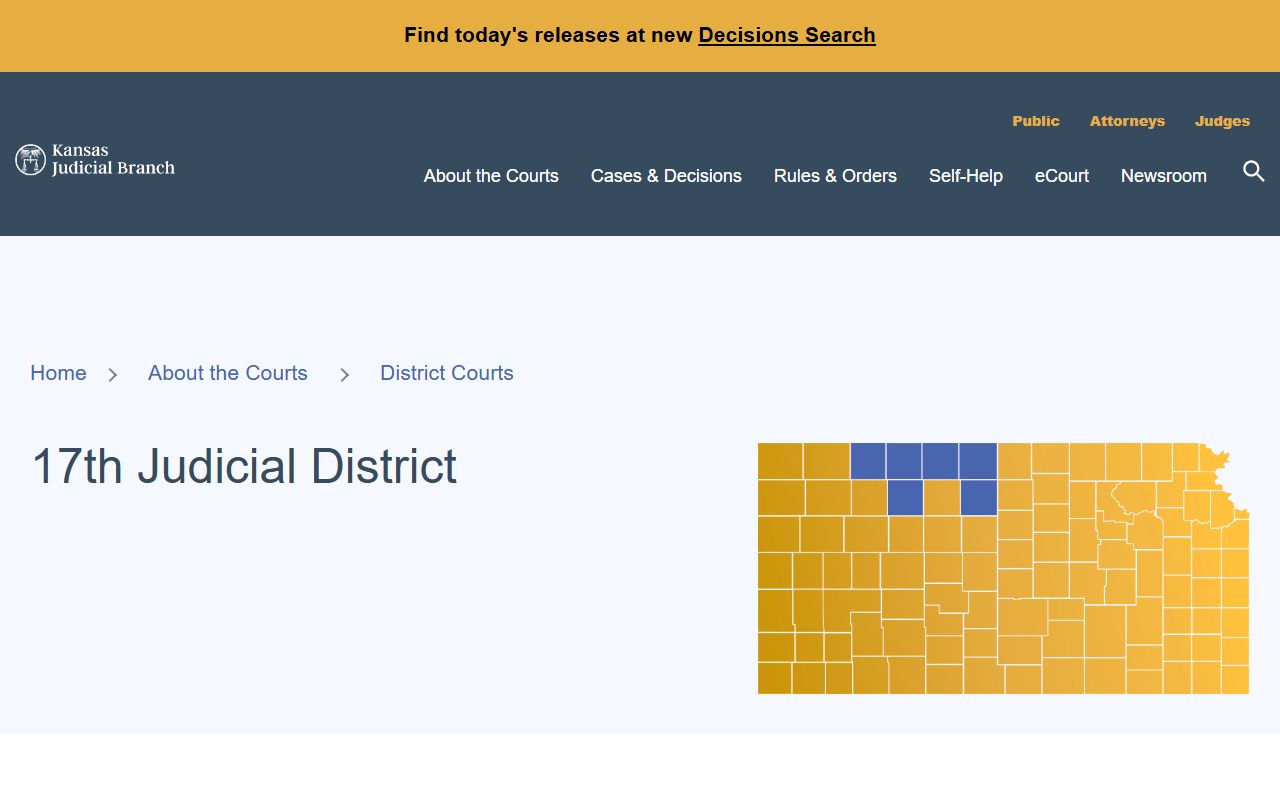 Norton County court records 17th Judicial District directory